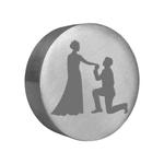 Sinete Clichê Aluminio Pedido de Casamento