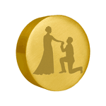 Sinete Clichê para Lacrar convite Pedido de Casamento