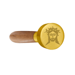 Sinete Clichê Dourado Jesus Cristo