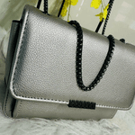 Bolsa Raquel - Prata Chumbo