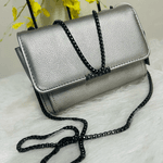 Bolsa Raquel - Prata Chumbo