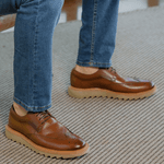 SAPATO CASUAL DERBY BROGUE PALERMO WHISKY