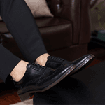 SAPATO SOCIAL OXFORD BROGUE PRETO