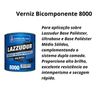 VERNIZ BICOMPONENTE 8000 900ML C/ CATALIZADOR LAZZURIL SW