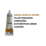 MASSA ACRÍLICA KOMBI FILLER PEQUENAS CORREÇÕES AUTOMOTIVAS 200GR LAZZURIL