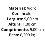 CABIDE DE VIDRO INCOLOR BALIBOX 138