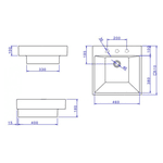 CUBA DECA APOIO QUAD BRANCO GELO L9817