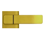 Fechadura para Porta de Quarto Interna com Espelho Capri 40mm MGM Bronze Latonado