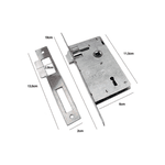 Fechadura Interna Espelho Aço 40mm Mgm Stilo 454