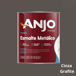 TINTA ESMALTE METÁLICO CINZA GRAFITE 3,6L ANJO