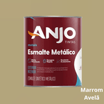 TINTA ESMALTE METÁLICO MARROM AVELA 900ml ANJO