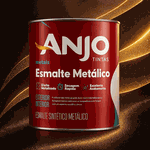 TINTA ESMALTE METÁLICO CINZA GRAFITE 900ml ANJO