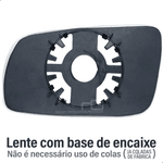 LENTE RETROVISOR GOL G3 2000 LADO DIREITO
