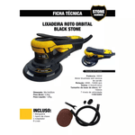 SH LIXADEIRA BLACK STONE ROTOORBITAL 110V STONE HAMMER