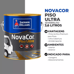 TINTA P/ PISO CINZA 3,6L NOVACOR PISO ULTRA SW