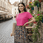 Camiseta Cropped Feminina Algodão Premium Conforto e Estilo Moderno - Rosa