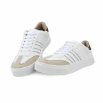 Tênis Feminino Yara Premium Branco Caramelo