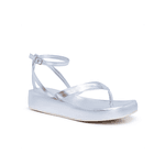 Sandália Flatform Feminina Lua Prata