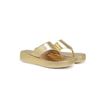 Sandália Flatform Feminina Bia Dourada