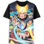 Camiseta Estampada Full Anime Naruto Uzumaki Jutsu