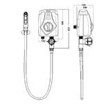 Ducha higiênica elétrica 220v / 4000w - Lorenzetti