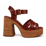 SANDÁLIA FEMININA SALTO BLOCO TOFFE RAMARIM 2535204-1 LANÇAMENTO