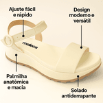 SANDÁLIA FEMININA MOLECA 5537.101 FLATFORM LANÇAMENTO