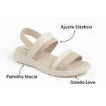 SANDÁLIA FEMININA ANABELA COMFORTFLEX 24-51406 CALCE FÁCIL ORTOPÉDICA 