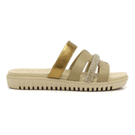 CHINELO FEMININO SANDÁLIA COMFORTFLEX SLIDE TIRA EM COURO STRASS LANÇAMENTO