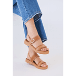 SANDÁLIA CASUAL FEMININA ANABELA COMFORTFLEX 25-4230 FECHO FIVELA CONFORTO