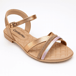 SANDÁLIA FEMININA RASTEIRA COMFORTFLEX 23-71404 BRILHO LANÇAMENTO