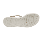 SANDÁLIA FEMININA PAPETE DOURADA COMFORTFLEX 25-42303 ORTOPÉDICA CONFORTÁVEL