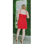 VESTIDO JÚLIA DRAPEADO CURTO - Vermelho