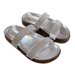 BIRKEN FEMININA C STRASS CONFORTÁVEL - PRATA