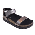 SANDÁLIA FEMININA BIRKEN MOLECA GRAFITE VELCRO LANÇAMENTO - GRAFITE