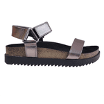 SANDÁLIA FEMININA BIRKEN MOLECA GRAFITE VELCRO LANÇAMENTO - GRAFITE