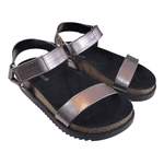 SANDÁLIA FEMININA BIRKEN MOLECA GRAFITE VELCRO LANÇAMENTO - GRAFITE