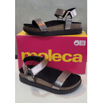 SANDÁLIA FEMININA BIRKEN MOLECA GRAFITE VELCRO LANÇAMENTO - GRAFITE