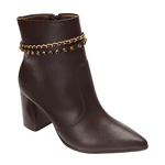BOTA FEMININA RAMARIM CONFORTO E LEVEZA - CAFÉ