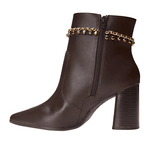 BOTA FEMININA RAMARIM CONFORTO E LEVEZA - CAFÉ