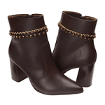 BOTA FEMININA RAMARIM CONFORTO E LEVEZA - CAFÉ