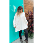 PONCHO FEMININO JÚ CONFORTÁVEL E ELEGANTE - CINZA