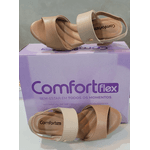 SANDALIA FEMININA COMFORTFLEX CAQUI CONFORTÁVEL - CAQUI