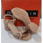 SANDÁLIA FEMININA RAMARIM ELEGÂNCIA CONFORTO - CAQUI