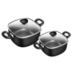Conjunto 9 Peças Patolux Antiaderente Preto