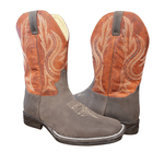 BOTA JACOMO 3161 FXD MAMUTE OIL DARK BROWN/FOSSIL VERMELHO