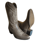 BOTA VILELA FEM. 6005 BICO FINO MUSTANG CAFÉ