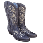 BOTA VILELA 6017 FEM. BICO FINO BUFALO CAFÉ