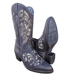 BOTA VILELA 6017 FEM. BICO FINO BUFALO CAFÉ