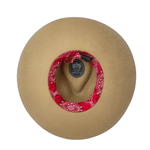 CHAPEU MARCATTO 14788 CAMEL FITA VERMELHA